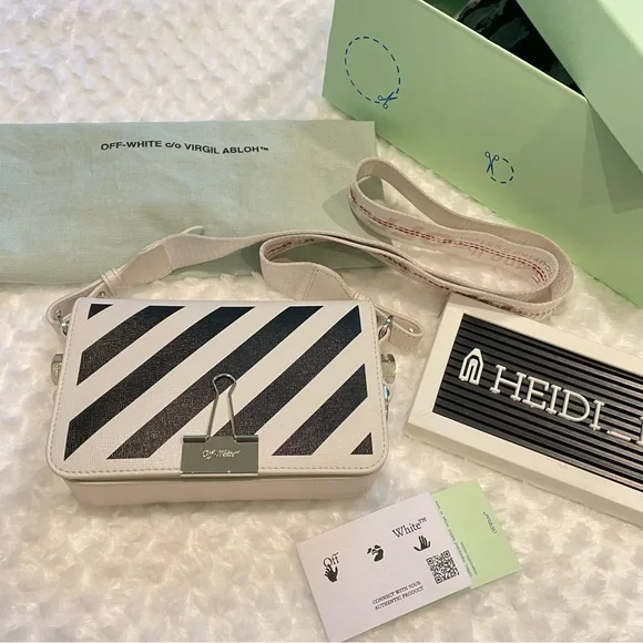 Off-White Binder Mini Flap Crossbody Bag - Picture 4 of 12